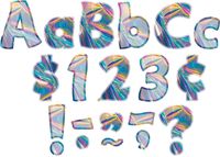 Iridescent Funtastic 4" Letters Combo Pack