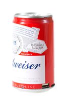 Budweiser Bluetooth Can Speaker- Wireless Audio Sound Stereo Beer Can, Bluetooth Budweiser Music Player (Budweiser Red)
