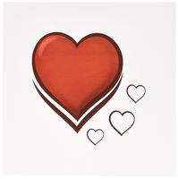 3dRose Hearts - Greeting Cards, 6 x 6 inches, set of 6 (gc_9251_1)