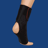 Tandem Thermoskin Ankle Wrap , Black, x-small 
