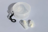 SpentShells® 5 pk. Reusable White/Clear Ear Plugs Noise Filtered Ear Plugs with Case Soft Silicone Hearing Protection for Sleeping Studying Working and Other Noisey Conditions