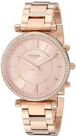 Fossil Women's Hybrid Smartwatch Watch with Stainless-Steel Strap, Rose Gold, 16.1 (Model: FTW5040)