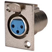 Parts Express XLR Connector Chassis Mount Female 3 Pin