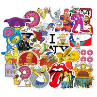 100pcs Pack The Simpson C Stickers for Water Bottles Laptop Kids Holiday Cars Motorcycle Bicycle Skateboard Luggage Bumper Waterproof Decal
