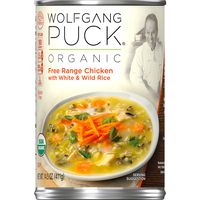 Wolfgang Puck Organic Free Range Chicken with White & Wild Rice Soup, 14.5 Ounce (Pack of 12)
