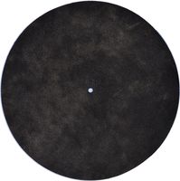 Hide in the Sound - Leather Turntable Platter Mat - Black Suede
