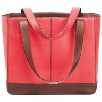 Day-Timer Leather Tote, 11-1/2 x 10 x 4 Inches, Pink (DTM48420)