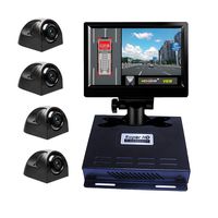 Weivision Super HD 1080P 360° Around View System Car Surround with 4-Ch DVR for Fire Engine Bus School Bus Truck + 7inch HD Display ...