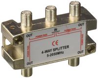 Morris 45054 4 Way Splitters with Ground Block Satellite, 5-2050 MHz