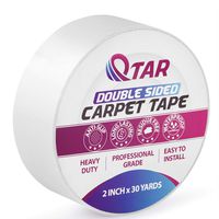 Removable Double Sided Carpet Tape, Heavy Duty Sticky tape, 2 Inch X 30 Yards, Rug Tape Anti-Slip for Area Rugs, Hardwood Floors, Stair Treads, Rugs, Carpet Over Carpet Seam Tape Adhesive