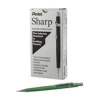 Pentel Sharp Mechanical Pencil, (0.5mm), Metallic Green Barrel, Box of 12 (P205MD)