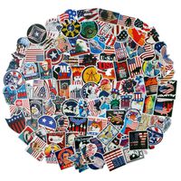 100Pack American Flag Stickers Set Random Sticker Decals for Water Bottle Laptop Cellphone Bicycle Motorcycle Car Bumper Luggage Travel Case. Etc (American Flag)