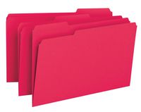 Smead File Folder, 1/3-Cut Tab, Legal Size, Red, 100 per Box (17743)
