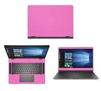 Sparkling Pink Fiber skin decal wrap skin Case for HP Spectre x360 2-in-1 15.6" 4K Laptop BL012dx (Released After Jan 2016)