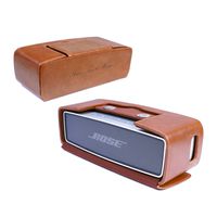 Tuff Luv Personalised Vintage Genuine Leather NFC Travel Case for Bose Sound Link Mini/Mini II with NFC Tag - Brown