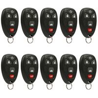 Car Key Fob Keyless Entry Remote fits Chevrolet, Buick, Pontiac, Saturn (22733524), Bulk Lot of 10