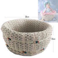 Newborn Foam Bucket Photography Props 0-6 Months Professional Posing Aid (Bead)