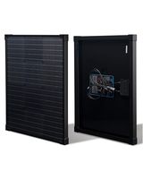 nrgGo 50 Watt Solar Panel Monocrystalline | All Black High Efficiency 50 W Solar Panel 12V | Lightweight Portable Solar Panels for RV, Homes, Boat | 12V Solar Panel 50W RV Solar Panels for Homes