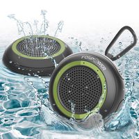 Waterproof Bluetooth Speaker IPX7 (2 Pack), FosPower Outdoor Portable Shower Wireless Speakers with 10 Hours Playtime, HD Audio, Enhanced Bass, Built-in Mic, Bluetooth 4.2, TWS Mode and TF Card Slot