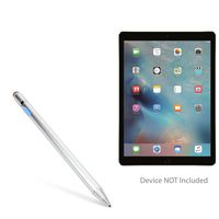 iPad Pro 12.9 Stylus Pen, BoxWave [AccuPoint Active Stylus] Electronic Stylus with Ultra Fine Tip for Apple iPad Pro 12.9 - Metallic Silver