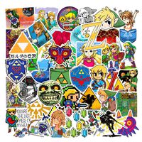 Zelda Stickers for Water Bottles Big 47 Pack Cute Funny Stickers for Teens,Girls,Adults | Perfect for Waterbottle,Laptop,Phone,Hydro Flask Travel Vinyl Stickers Waterproof （Zelda Series