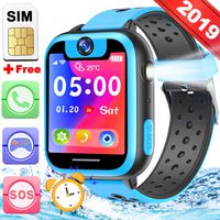 Kids Smart Watch Phone with Free SIM Card Game Watch for Boys Girls 2 Way SOS Call Camera 1.5''Touch Screen Puzzle Game Pedometer Timer Alarm Clock Fitness Tracker Watch Kids Birthday Holiday Gift