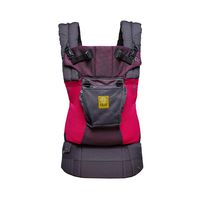 LÍLLÉbaby Complete Airflow 6-in-1 Ergonomic Baby & Child Carrier, Charcoal/Berry - Breathable Mesh