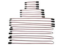 Apex RC Products 3" 6" 12" 24" Futaba Style Servo Extension Variety Pack - 4 Each 1027