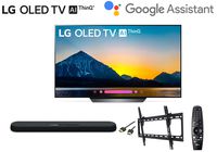 LG OLED65B8PUA 65 inch Class 4K Smart OLED TV w/Yamaha YAS108 soundbar w/Wall Mount Kit w/HDMI Cable - LG Authorized Dealer