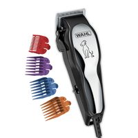 Wahl Clipper Pet-Pro Dog Grooming Kit - Quiet Heavy-Duty Electric Corded Dog Clipper for Dogs & Cats with Thick & Heavy Coats - Model 9281-210, Chrome/Gray