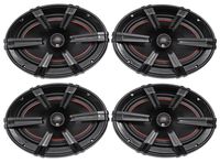 (4) MB Quart XK1-169 X-Line 6x9 400 Watt Car Audio 2-Way Coaxial Speakers