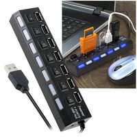 7-Port USB 2.0 Hub High Speed ON/Off Sharing Switch for PC Laptop (689421)
