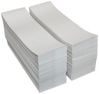 Compulabel Thermal Transfer Shipping Labels, 4 inch x 6 1/2 inch, White, Fanfold, Permanent Adhesive, Perforations Between Labels, 2000 Per Stack, 2 Stacks per Carton