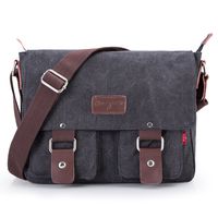 Bienna Vintage Canvas Messenger Bag Satchel Shoulder Crossbody Men Women
