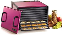 Excalibur D900RR 9-Tray Electric Food Dehydrator with Clear Door for Viewing Progress Features 26-Hour Timer Temperature Settings and Automatic Shut O, Pink