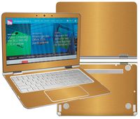 Decalrus - Protective decal for 2015 HP Spectre x360 13-4003dx (13.3" Screen) laptop GOLD Texture Brushed Aluminum skin Carbon Fiber skins decal wrap BAfbhpSpectre360Gold