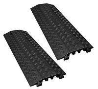 Large Drop Over Cable Protector - 3 Channel (2 Pack)