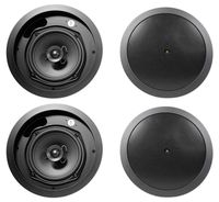 4 JBL Control 16C/T 6.5" 70v Commercial Restaurant/Bar Ceiling Speakers in Black