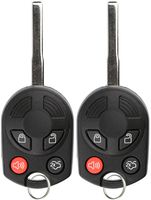KeylessOption Keyless Entry Remote Car Uncut High Security Key Fob for 164-R8007 Ford Focus Transit Connect Escape (Pack of 2)