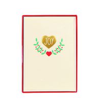Graphique"Joy" Hearts Petite Boxed Cards Set, Pack of 15 Cards and Envelopes