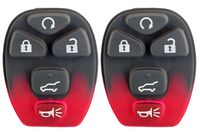 KeylessOption Keyless Entry Remote Control Key Fob Rubber Button Pad Cover Shell Repair Fix For OUC60270, OUC60221 (Pack of 2)