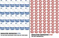 Quiplip Funny Birthday Cards Unsolicited Inspirations, 6-Pack (UI06186PCK)