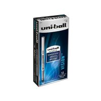 uni-ball Vision Rollerball Pens, Fine Point (0.7mm), Assorted Colors, 12 Count