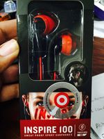 Yurbuds (CE) Focus 100 In-Ear Headphones, Red/Black