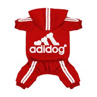 Scheppend Original Adidog Pet Clothes for Dog Cat Puppy Hoodies Coat Doggie Winter Sweatshirt Warm Sweater Dog Outfits, Red Medium