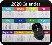 2020 Calendar Mouse pad Gaming Mouse pad Mousepad Nonslip Rubber Backing