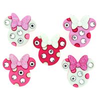 Dress It Up Disney Button Embellishment 8955 Minnie Rhinestone Heads
