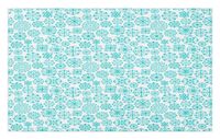 GugeABCmat Snowflake Doormat,Freeze Snow Winter New Years Eve Christmas Pattern Symmetric Print,Waterproof Shoes Scraper Entryway Rug 24" W X 16" L,Deep Sky Blue and White