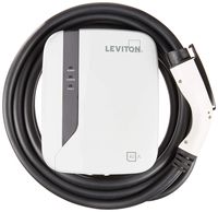 Leviton EVR40-B25 Evr-Green E40 Charging Station, 40A, 208-240Vac, 9.6Kw output, 25' Charging Cable, Hardwired