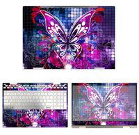 decalrus - Protective Decal Butterfly Skin Sticker for HP Envy X360 15M-CN0011DX (15.6" Screen) case Cover wrap HPenvyX360_15M-122